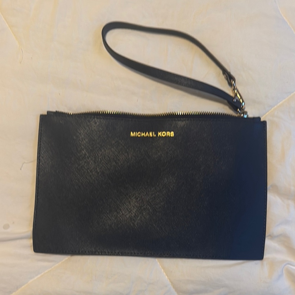 Michael Kors Midnight Black Clutch